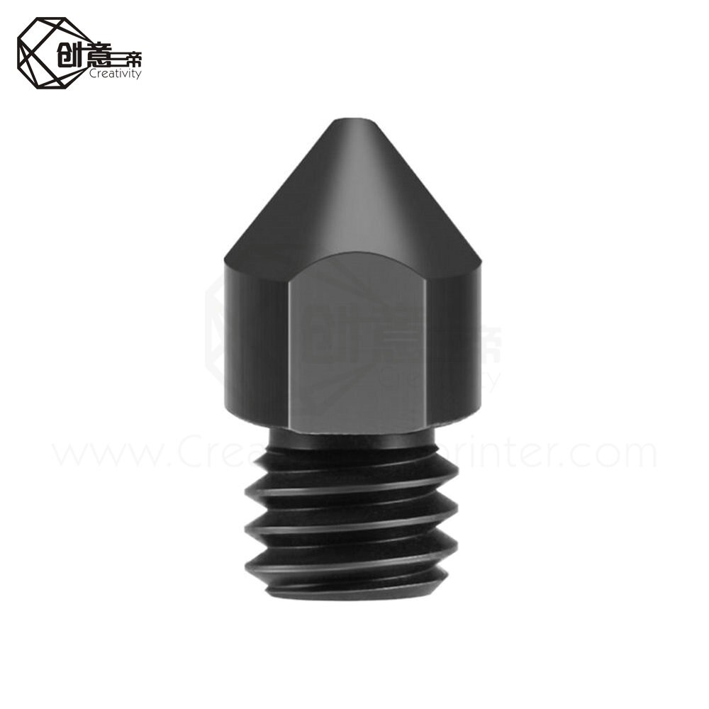 Creativity latest Reprap MK8 hardened steel nozzle 1.75mm 0.4 / 0.6 / 0.8 / 1.0mm for MK8 end kit