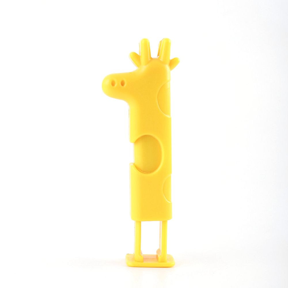 Snack Fresh Food Storage Bag Clip Moisture-proof Plastic Clip Cute Animals Shaped Sealing Buckle Kitchen Storage: yellow