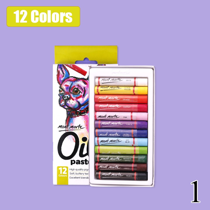 12/24/48 farver olie pastel kunst tegning farve farveblyant blød tør pastel til kunstner studerende graffiti maleri tegning: 12 farver