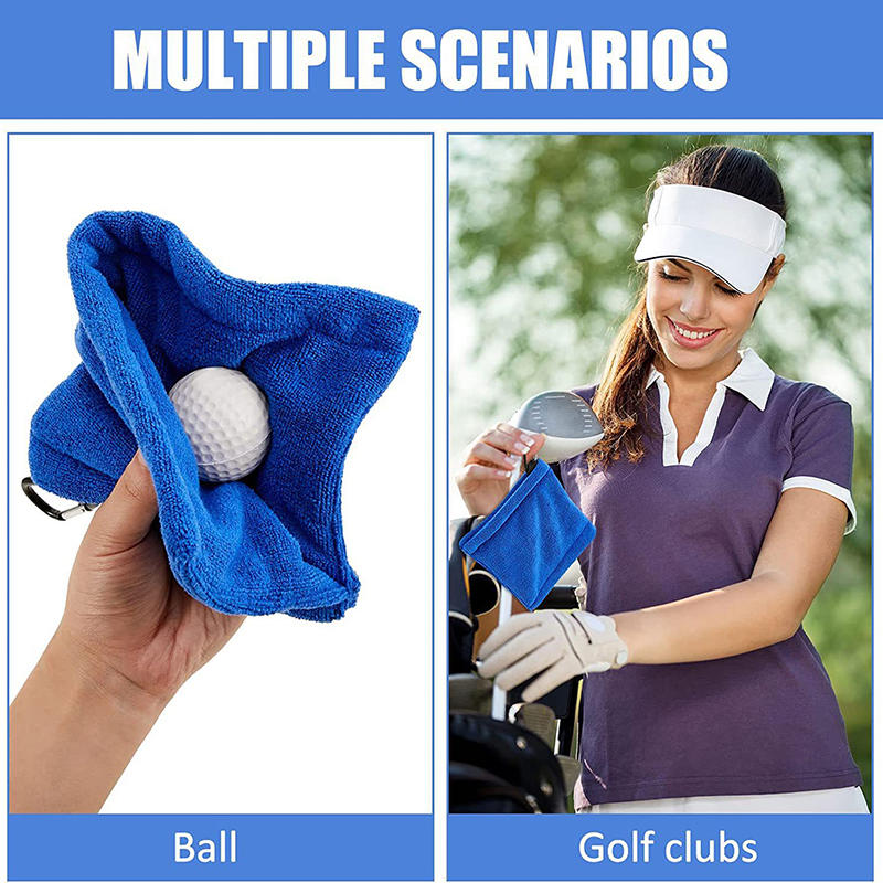 Golf Ball Reinigung Handtuch Platz Mikrofaser Golf handtuch Golf Absorption Reiniger Wischen Tuch Sauber Reinigung Zubehör Tragbare