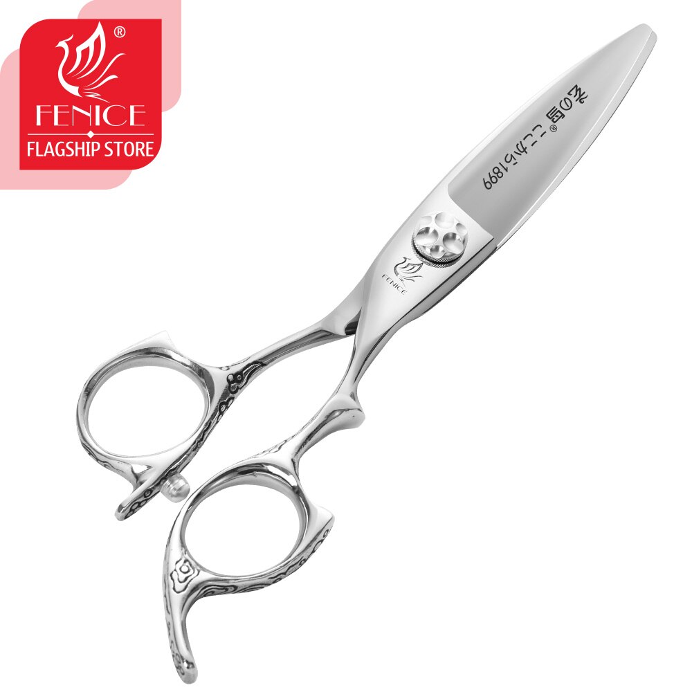 Fenice 6.0inch Hair Cutting Scissors Hair Japanese Double Edge Wide Blade Hair Shears