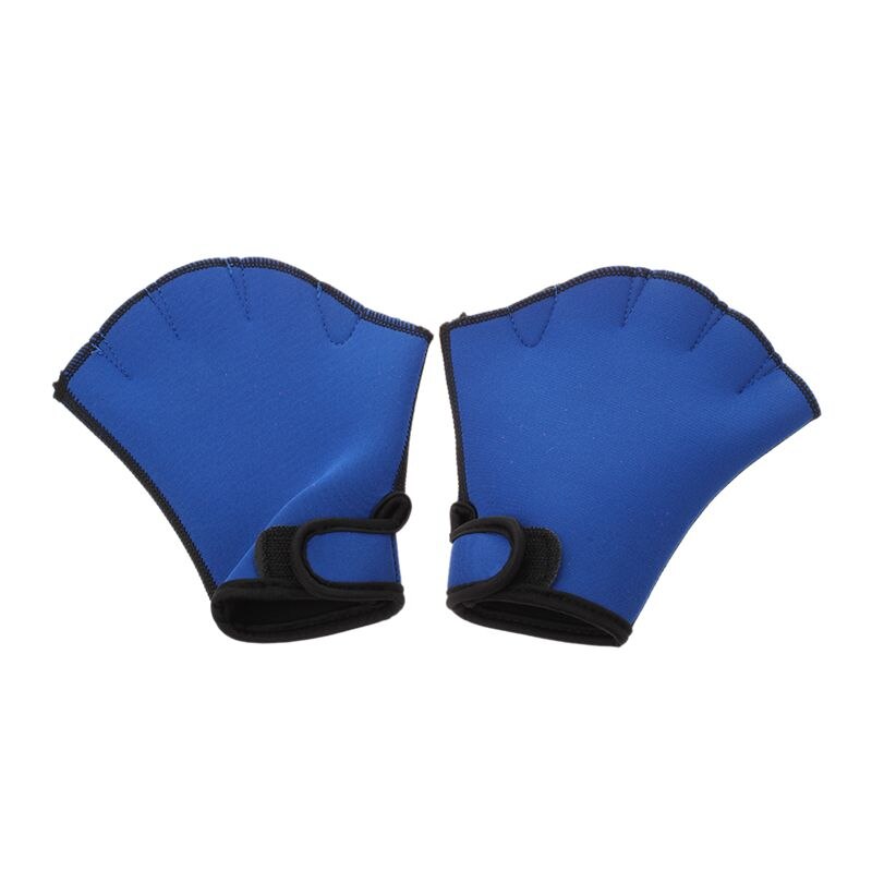 1 Paar Zwemmen Handschoenen Handschoen Zwemmen Aid Blauw M