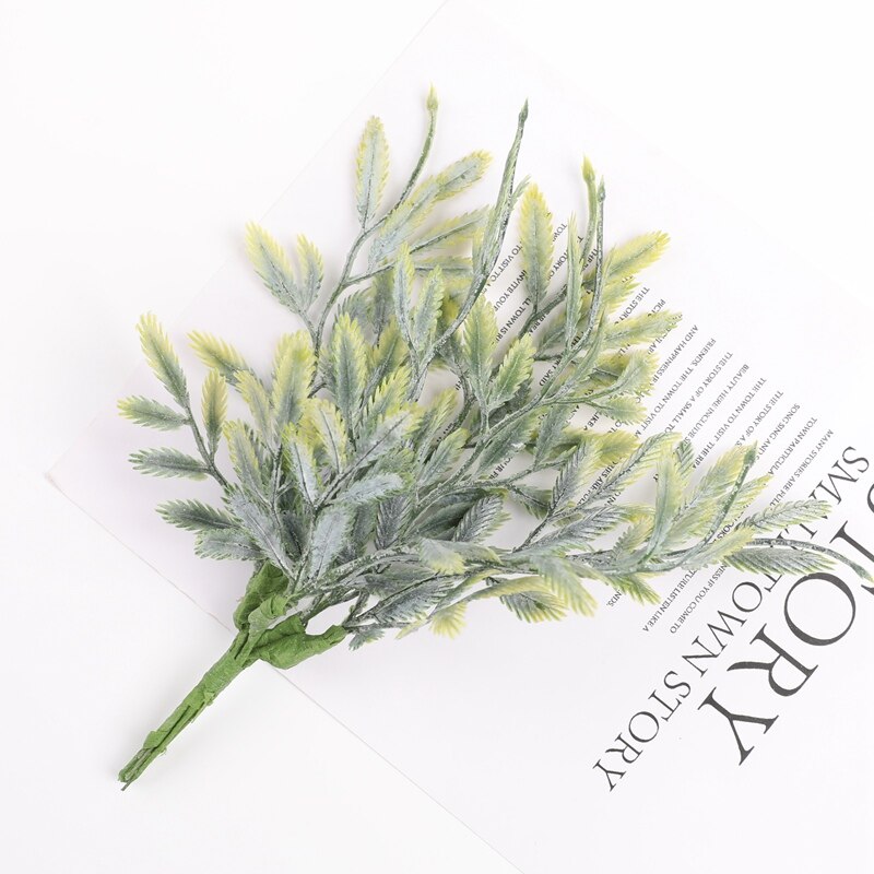 6 piezas de plantas artificiales para decoración navideña, adornos para el hogar, arreglo floral, hojas de eucalipto, lavanda, de joyería