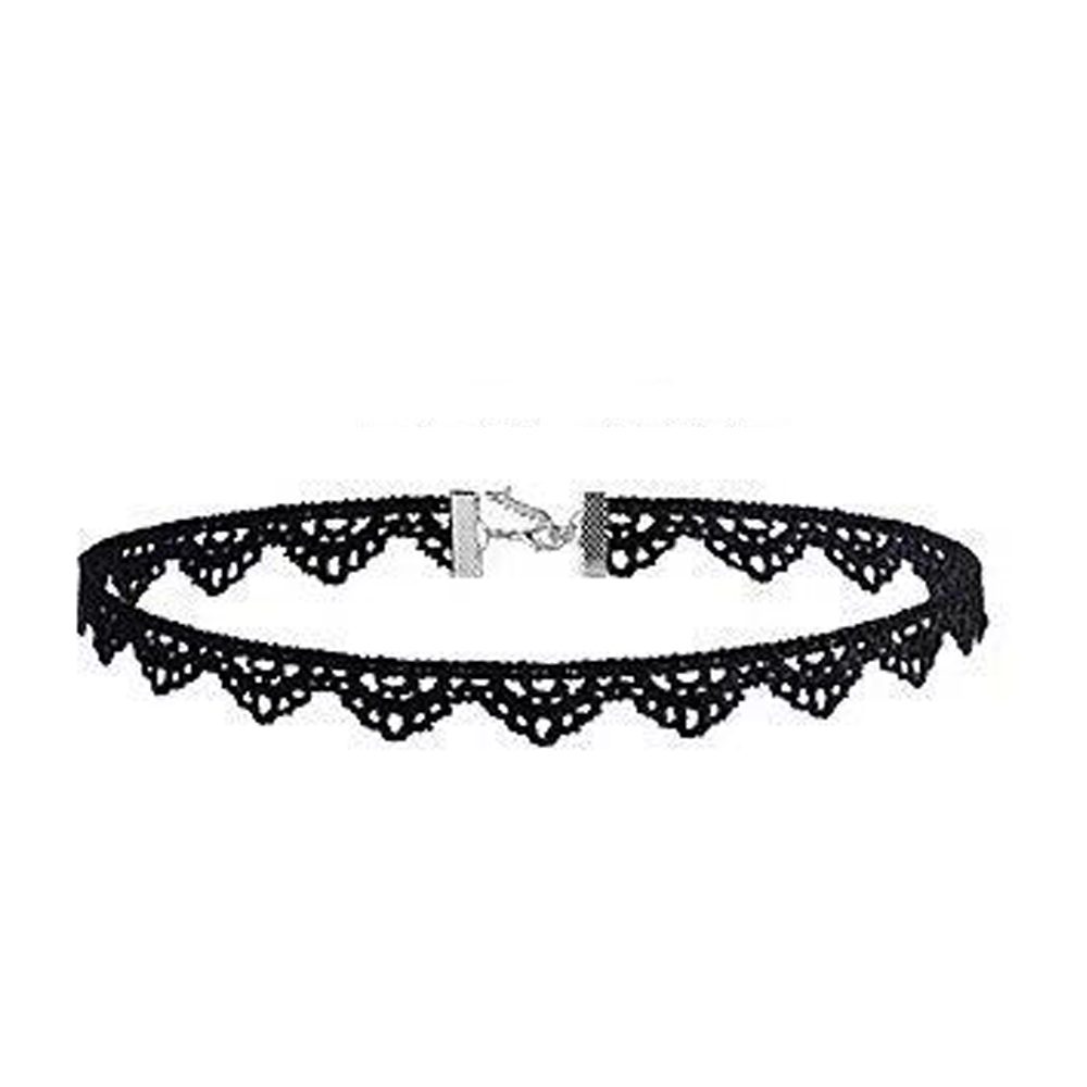 Dame chokers blad dusk kvinner hals smykker tilbehør jente blonder gotisk vintage sexy fløyel rose perler blomsterhalskjede