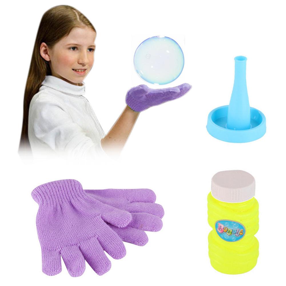 Magic Bubble Set Hand-Gemaakt Veilig Palm Bellen Met Bubble Handschoenen Lade Oplossing Blower Voor Kid Spelen Mode Outdoor speelgoed