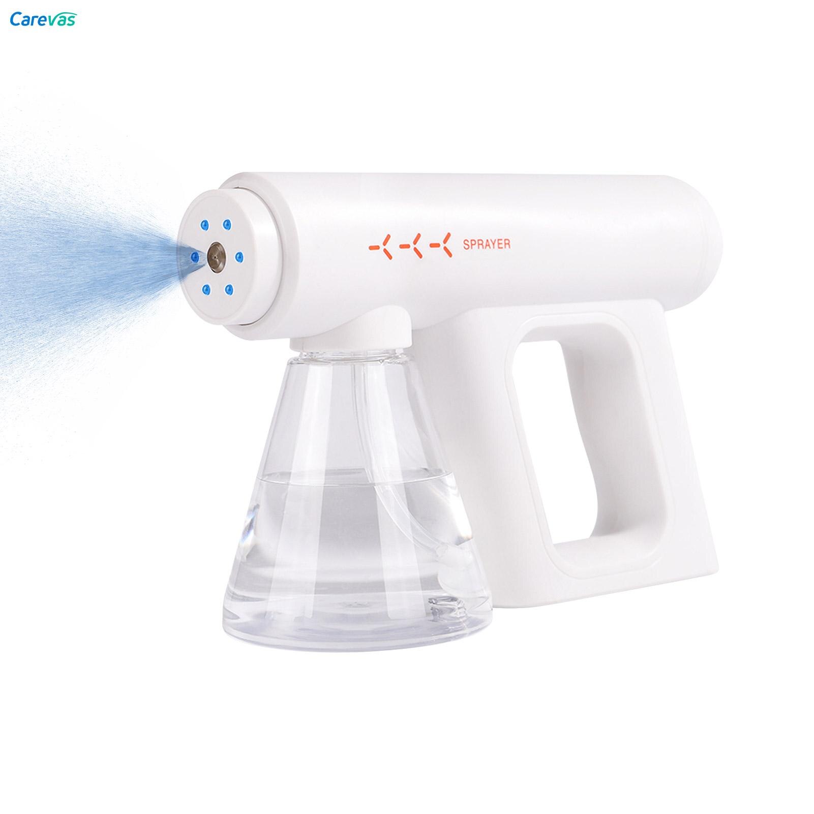 Nano Atomizer Sprayer Wireless Blue Ray Handheld Rechargeable Disinfectant Fogger Machine 300ml/11oz Capacity