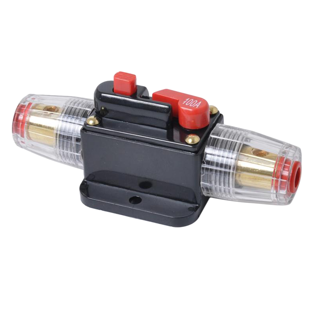DC 12V 100A In-Line Circuit Breaker Fuse Car Stereo/Audio Protection 100 AMP