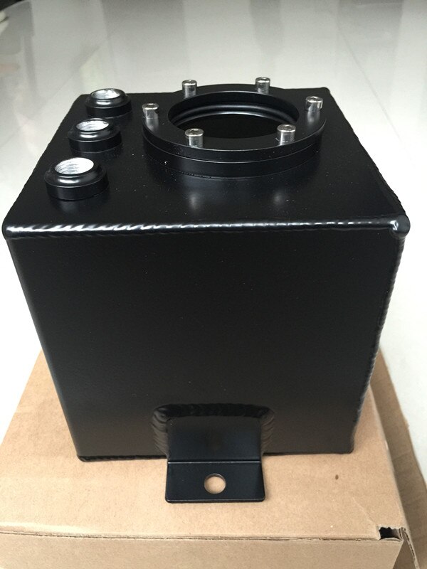 Universal 2L BILLET Aluminium Oil Catch Tank Fuel Cell Fuel Tank Fuel Can FUEL SURGE TANK
