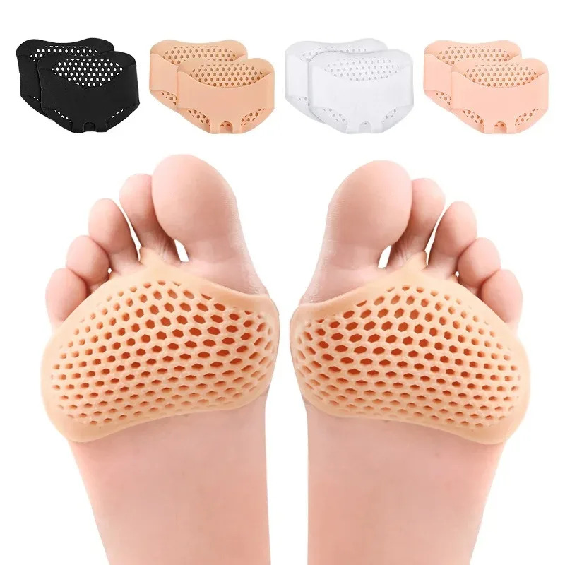 2/4/6pcs Silicone Metatarsal Pads, Toe Separation Foot Pads, Orthopedic Foot Massage Insoles, Forefoot Socks, Foot Care Tools