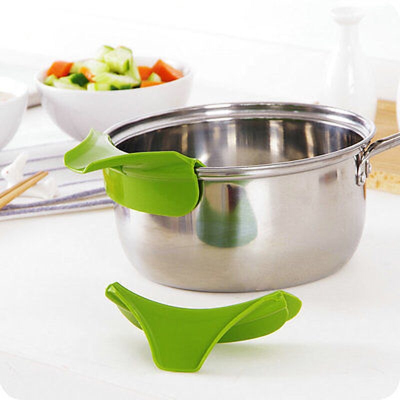 Silikone suppe tragt køkken gadget værktøj vand afviser kogeværktøj tilbehør cocina redskaber grydelap metal pande