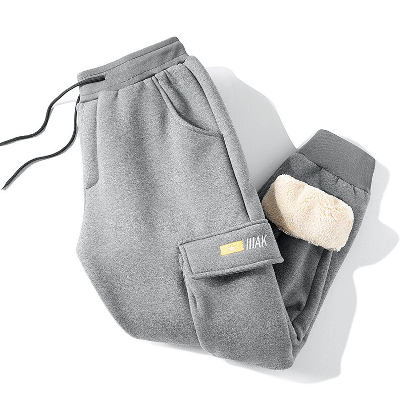 Winter Thickness Fleece Men Pant Thermal Sweatpant Male Running Jogging Exercise Workout Casual Sport Trousers Sportswear