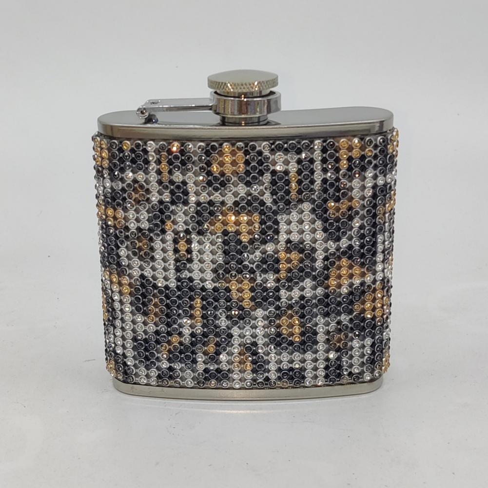 stainless steel with diamond hip flask ,Special hip flask for Ladies Anti Wine Flask for Household 180ml