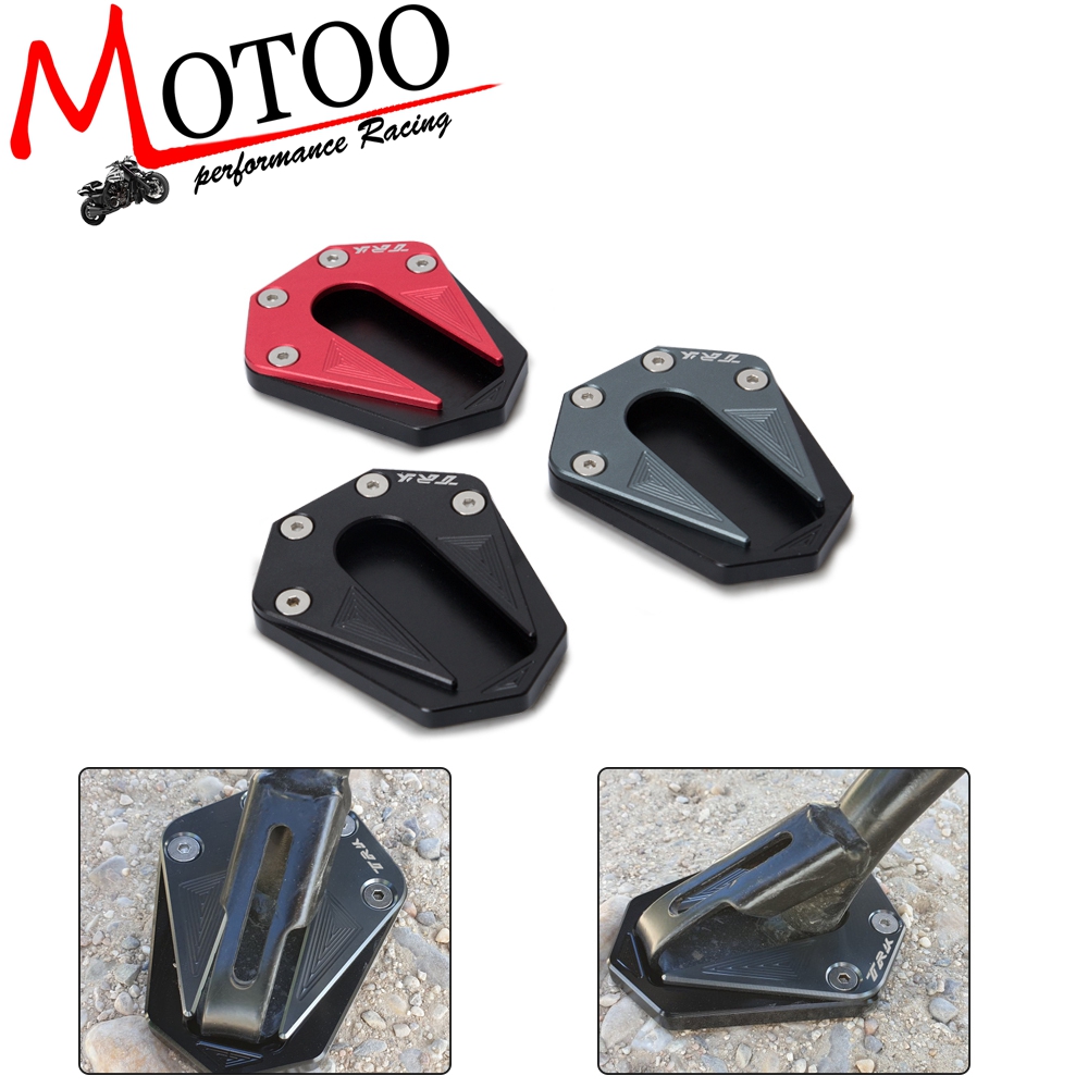 Motorcycle CNC Aluminium Voet Extension Pad Plaat Side Stand Vergroter Kickstand Voor Benelli TRK 502 TRK502