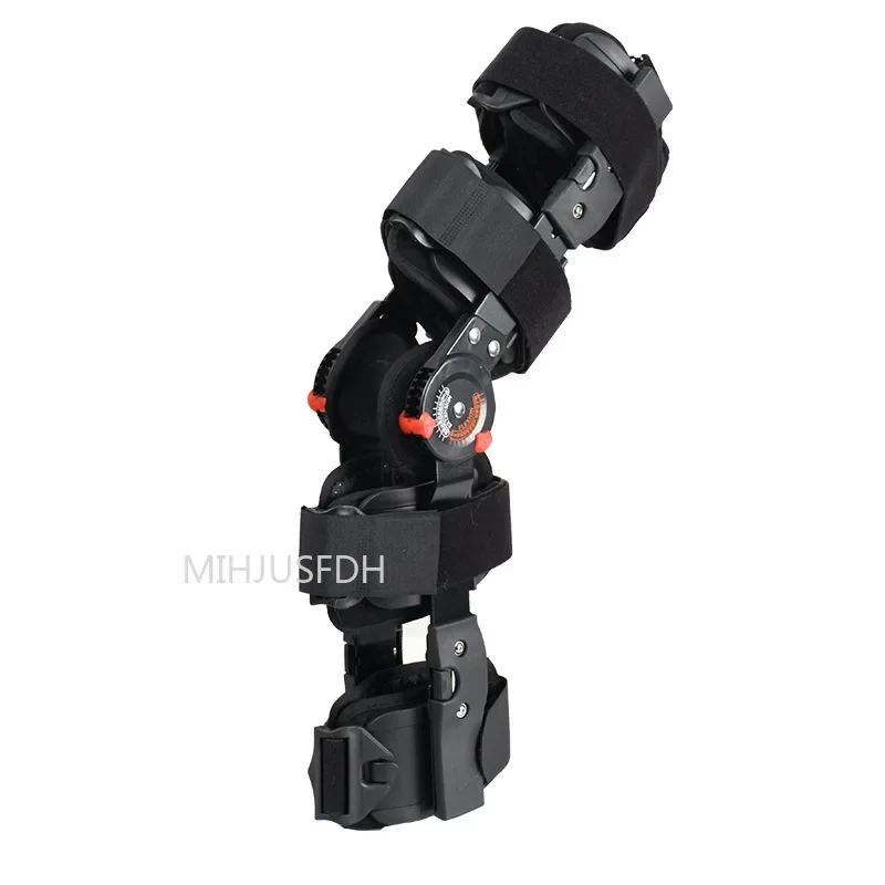 Neues Modell Orthopädischer Stützstabilisator nach der Operation Verstellbare Knieorthese mit Scharnier Kniegelenkfixierung Bahre