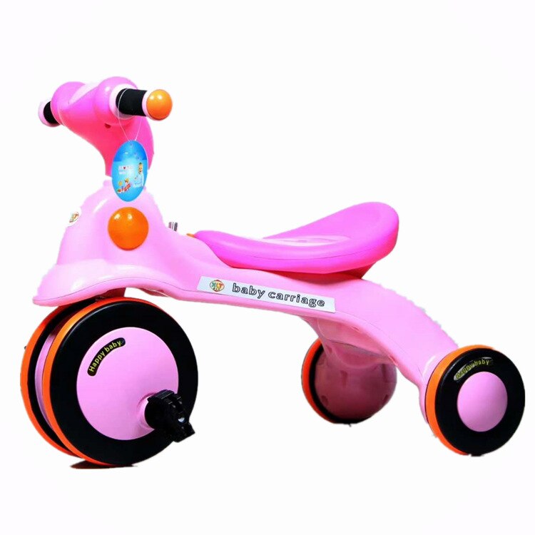 Baby Driewieler Pedaal Fiets 1-3 Jaar Oude Kinderen Rit Op Auto Lopen Tool Drie Wiel Fiets Baby Kinderwagen met Muziek Licht: A