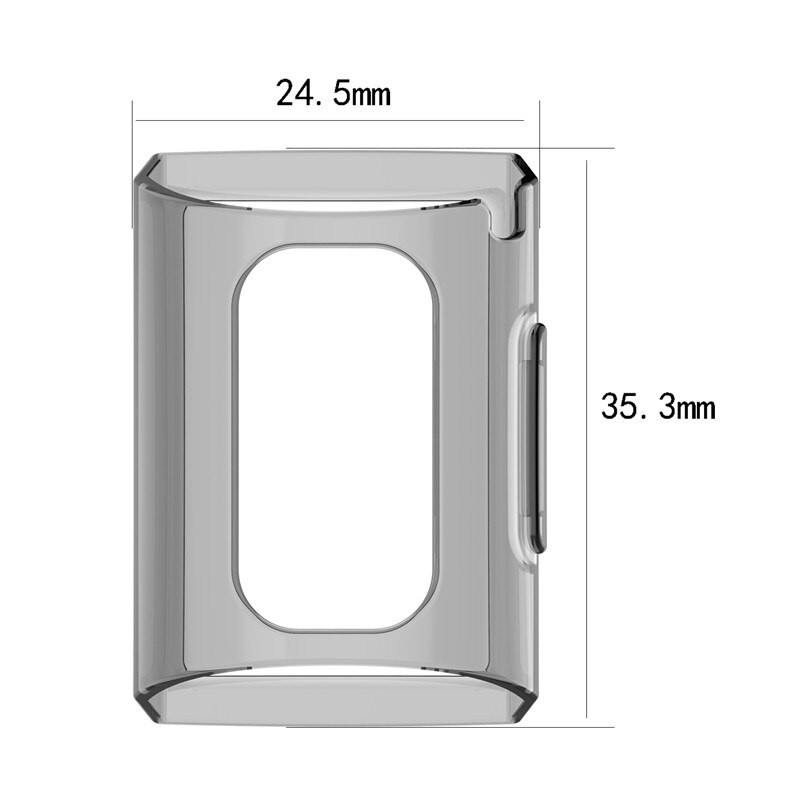 Protective Case Cover For Fitbit Charge 3/4 Smartwatch Transparent TPU Skin Case Shell Protector Dust-proof Anti-scratch