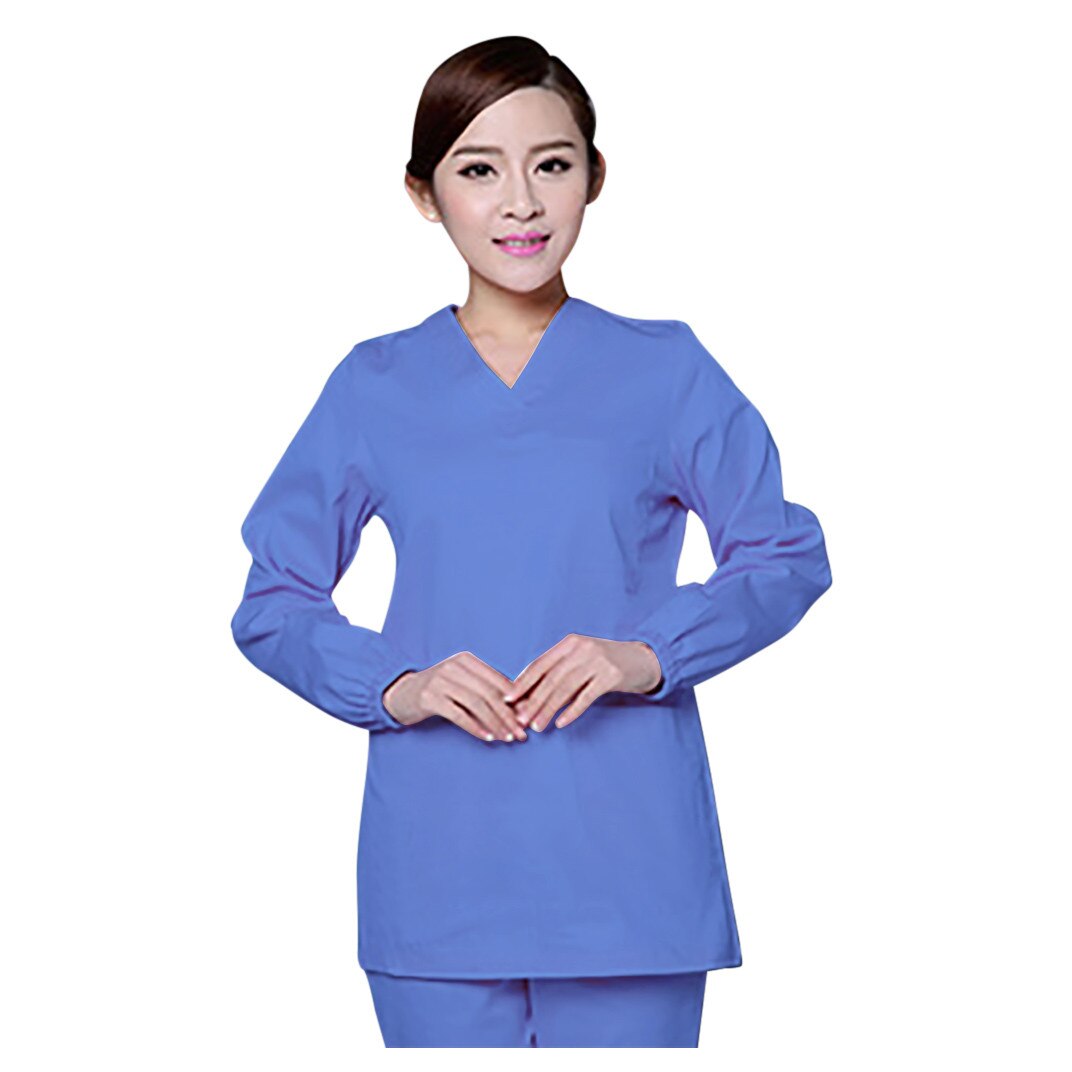 Nurses Healthcare Tunic Hospitality Maid Nurses Carers Therapist Dentist Uniform For Spary Painting Decorating Clothes Overall