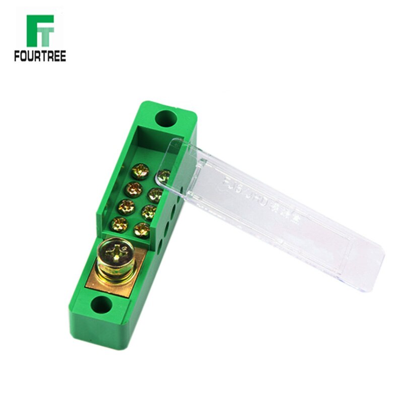 1PCS Unipolar Splitter Terminal Junction Box Metering Cabinet Wire Block Retardant Flame Electrical Accessories 1 In 4 Out