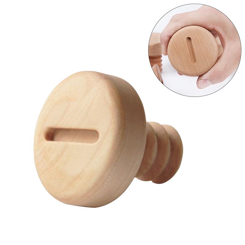 Gancho decorativo de madera maciza para abrigos, colgador de pared de madera para colgar en la pared, colgador de botón, accesorio para hogar cruzado de haya: 01