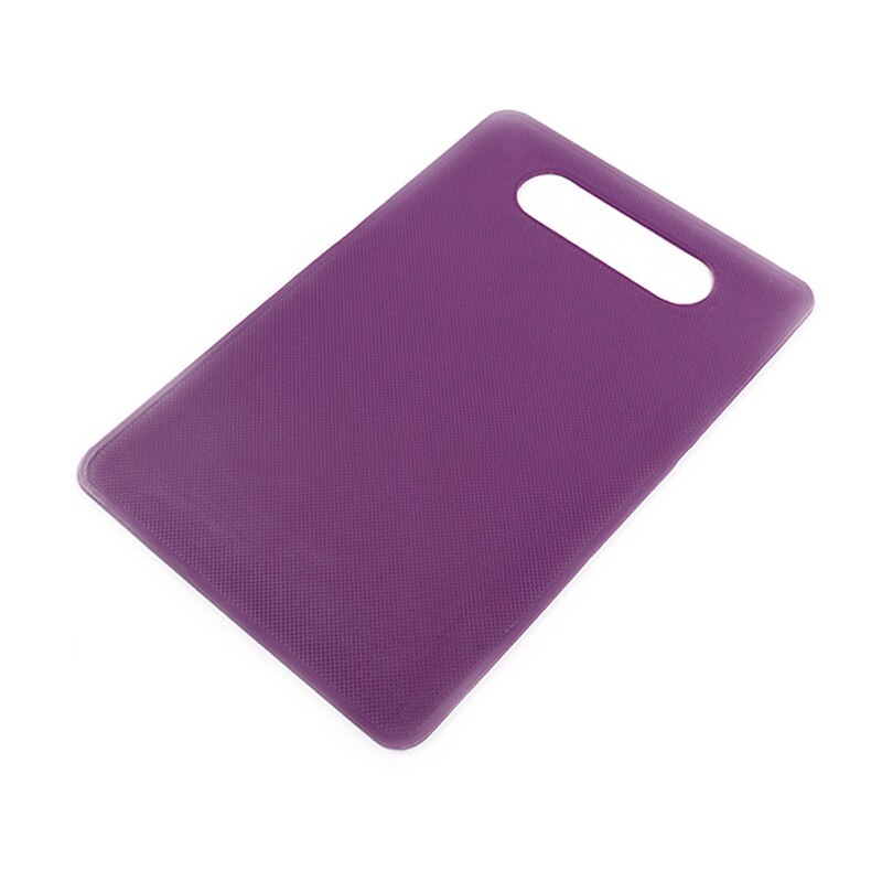 Fruits légumes coupe planche à découper tapis de Table avec trou suspendu Ultra-mince coupe planche à découper outils de cuisine en plastique: purple