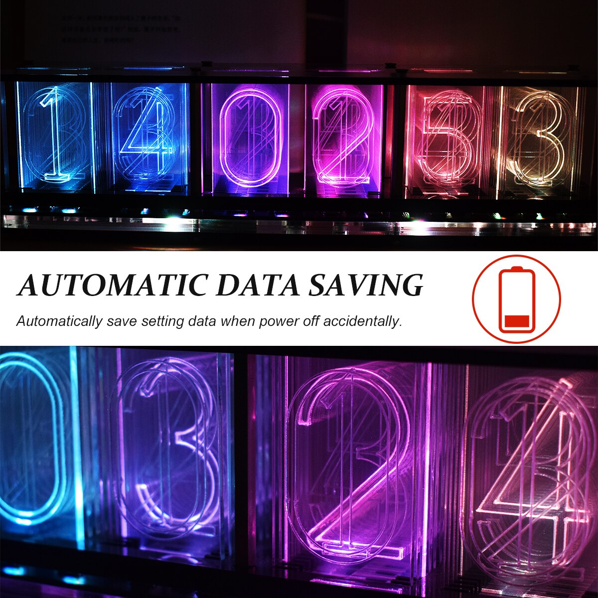 DS3231 Digital LED Wecker Bausatz 6-Ziffer Großen deutlich Schrift Anzeige Elektronische Uhr Groß Musik Spektrum Anzeige Uhr modul