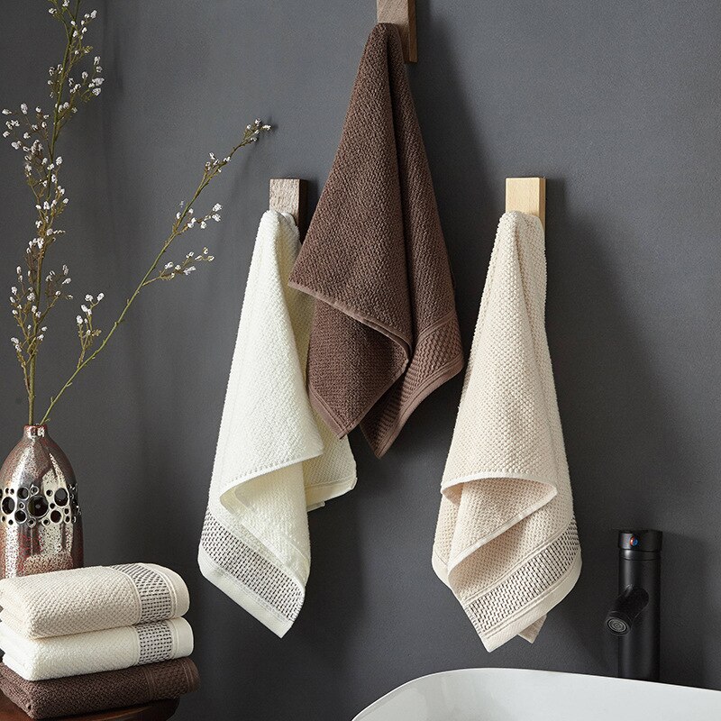 Katoen Honingraat Badkamer Handdoeken Eenvoudige Home Washroom Douche Handdoek Haar Handdoek Spa Handdoek Set Badhanddoeken voor Volwassenen Bad Stuff