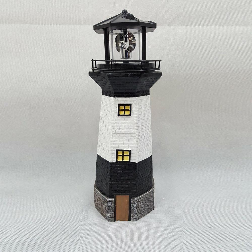 1x Lighthouse Lamp Solar Powered Decorative Light For Yard Patio Decoration Lawn Path Garden V0Z8