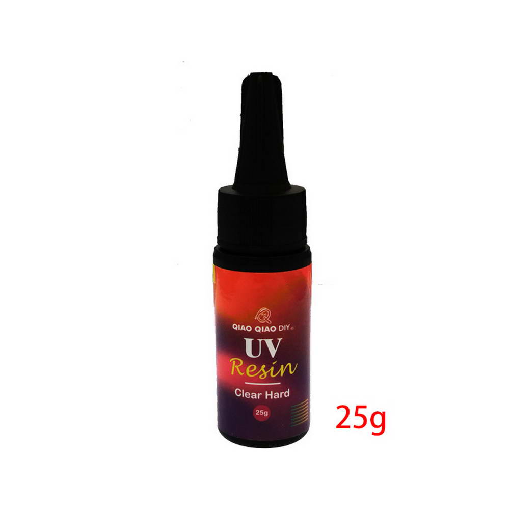 UV Resin Curing Epoxy Resin Hard Ultraviolet Glue Quick-drying Sunlight Activated Hard for DIY Jewelry Making: 25g