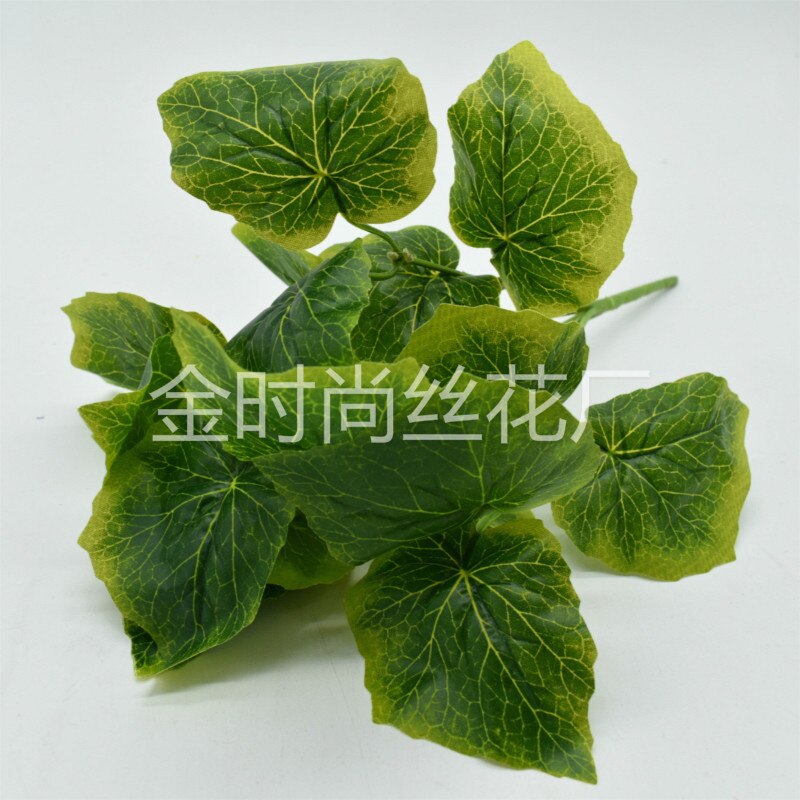 Simulation Plant Wall with Wood Garden Green Engineering Supplies Lamination Handfeel Leaf Green Leaf Bundle of Apple Leaf