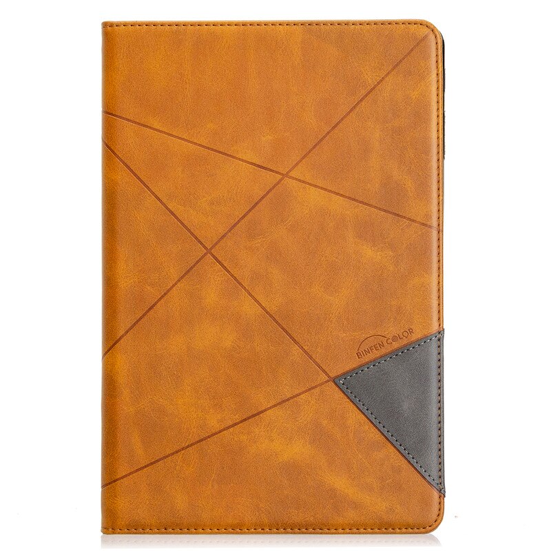 Hoesje voor samsung galaxy tab  s4 10.5 inch sm -t835 sm-t830 t830 luxe leren flip stand cover tab  s4 10.5 inch tablethoes: Geel