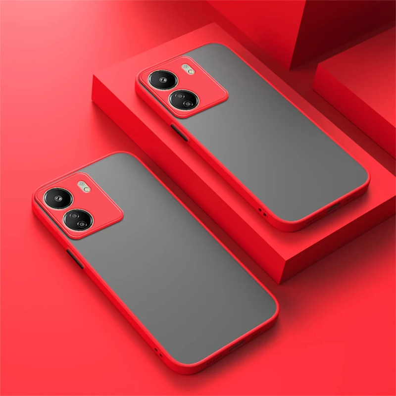 Casos de telefone luxuosos à prova de choque para xiaomi redmi 13c 14c 12 10c 10 9c armadura capa de silicone para redmi 13c 12c 12 14c capa fosca: TELA DE PINTURA / CÉU AZUL
