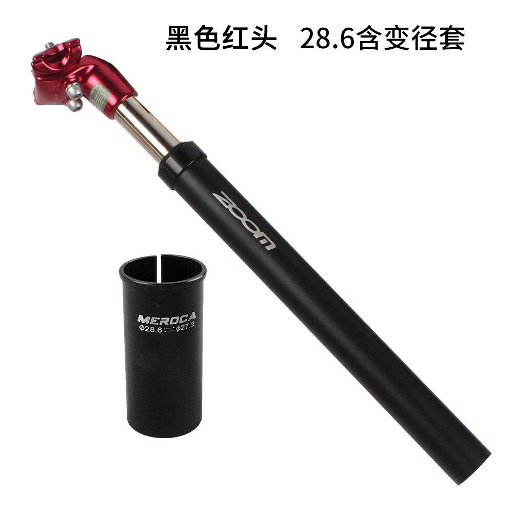 Zoomen MTB Stoßdämpfer Sitz rohr Hydraulische Sattelstütze 27,2mm 31,6mm Mountainbike Fahrrad Sattelstütze Aluminium Legierung 350mm: rot 27.2 zu 28.6MM