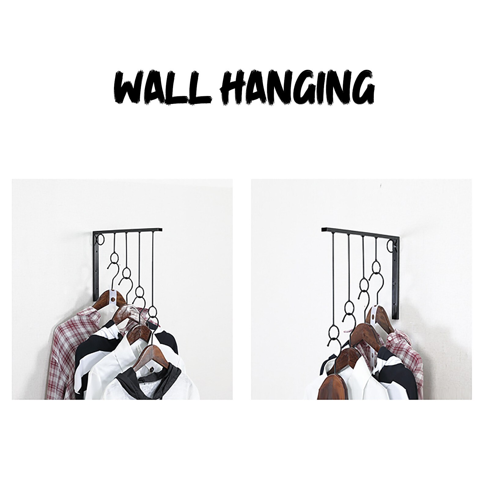 Présentoir mural pour vêtements, porte-robe, organisateur de vêtements