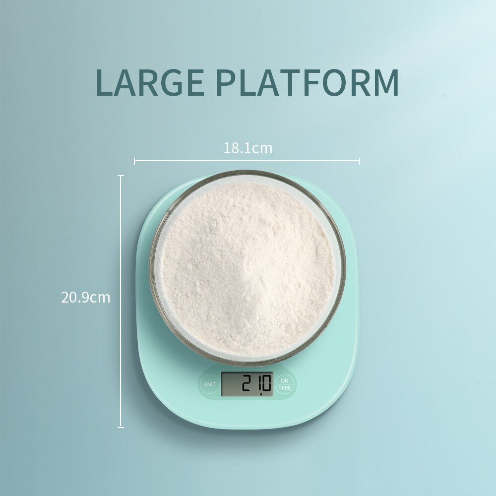 Yolanda Smart Kitchen Scale Bluetooth 0.1/5kg Digital Food Weight Balance Electronic Scales