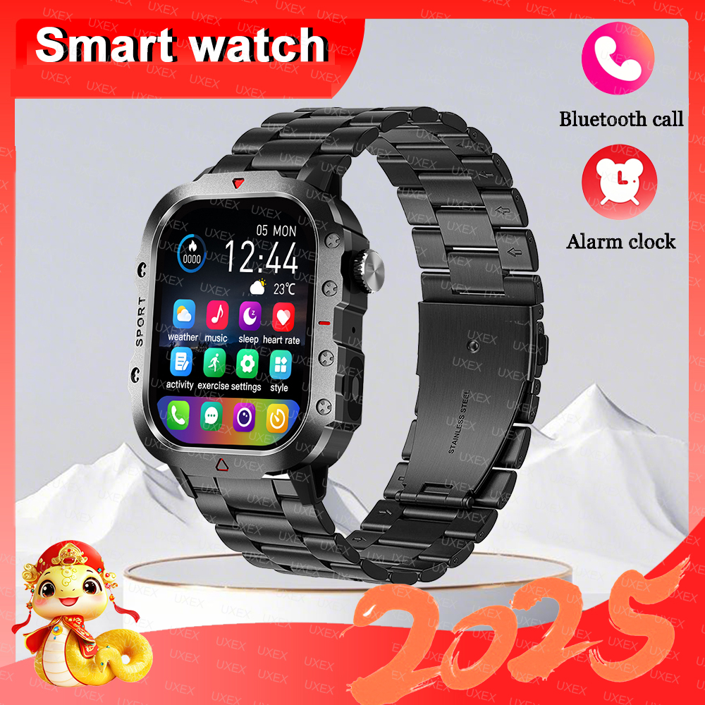 Nowy prezent niespodzianka latarka Smartwatch baron 2.01 "HD bezprzewodowy lokalizator zdrowia niestandardowe zdjęcie zegarki z trajektorią ruchu 2025: Szampan