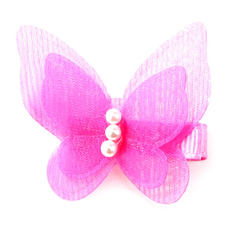 5 Stks/partij Boog Vlinder Haar Clips Meisjes Haar Grips Kids Haarspeld Hoofddeksels Mode Accessoires Candy Kleur