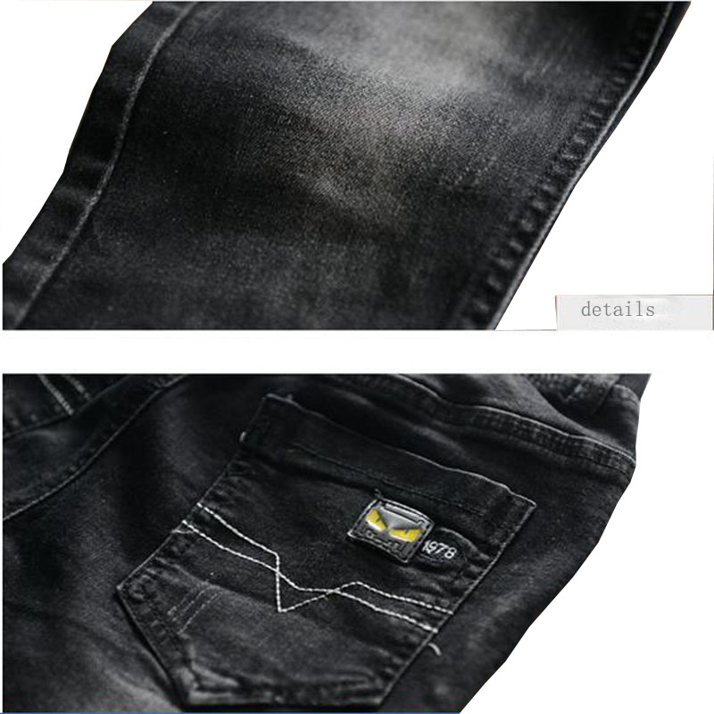 Drenge bukser forår efterår sorte jeans børn fritidsbukser drenge jeans teenage bukser børn fritidsbukser 3-13 y drenge outwear