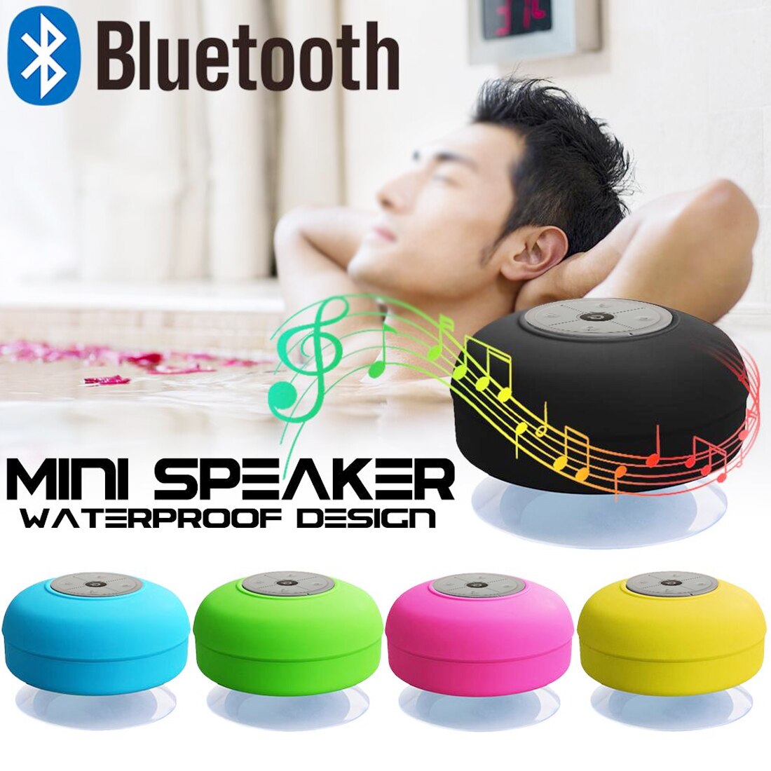 Mini Wireless Bluetooth Speaker Waterproof Speakers For Shower Bathroom Pool Car Handsfree Speaker Subwoofer Music Loudspeaker