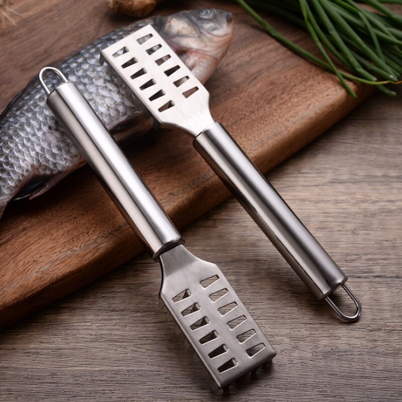 for fish cleaning cleaner fishing stainless steel Fish scaler remover skin clean knife chef Kitchen accessories gadgets tools