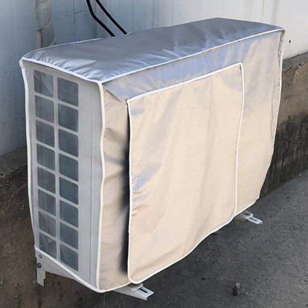 Unidad de aire acondicionado exterior, cubierta de protección solar a prueba de lluvia, tela Oxford recubierta de plata, Unidad Principal