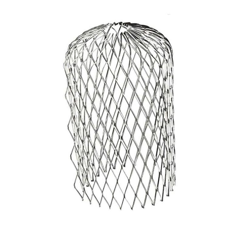 Filtros de protección de globos de canaleta de techo, tubos de bajada de plástico para drenajes de agua de lluvia, descarga, polipropileno de hoja, negro Y1A4