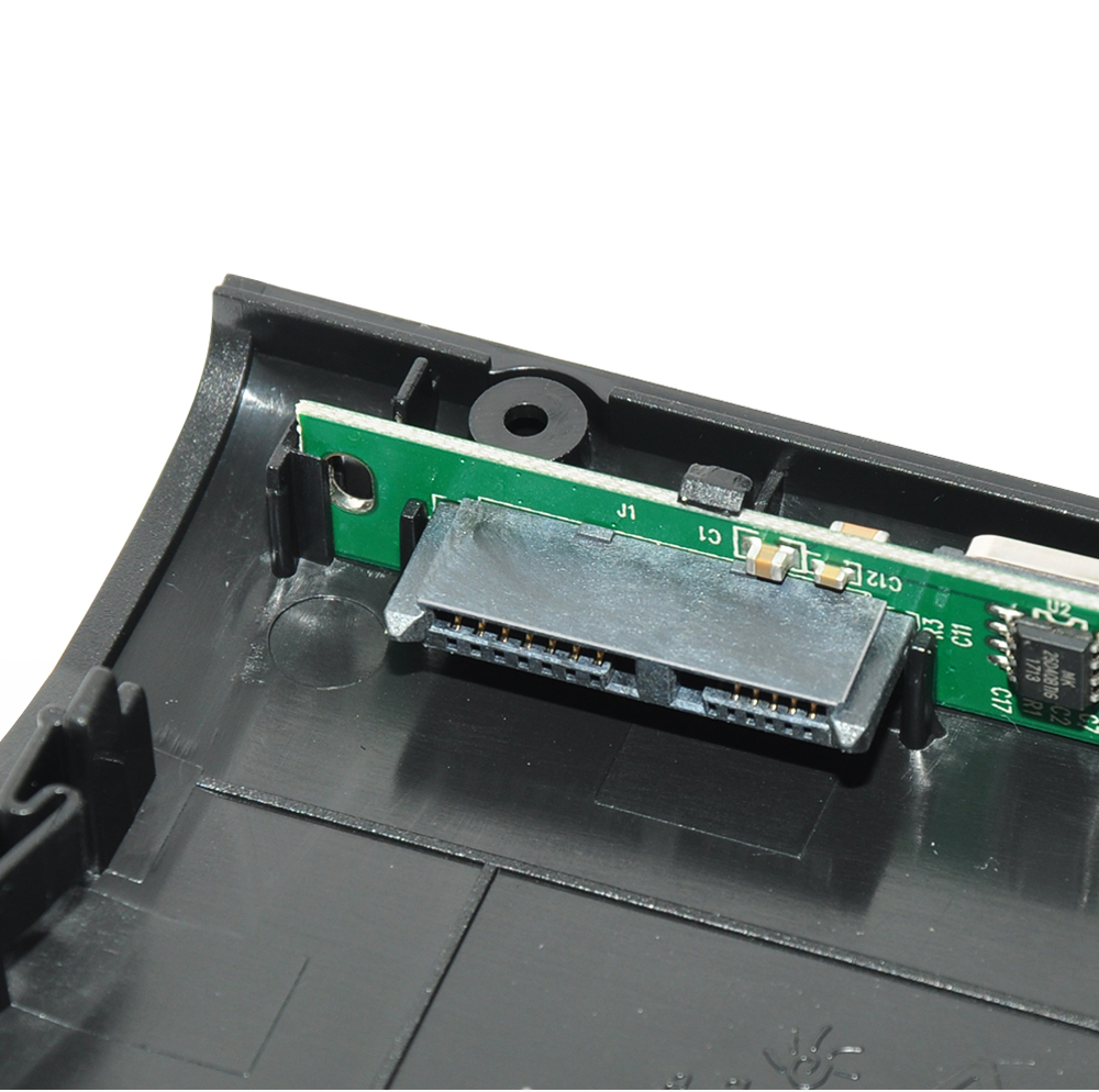 DeepFox Kit custodia per unità ottica USB 3.0 SATA da 9,5 mm Custodia mobile esterna Custodia per DVD/CD-ROM per laptop senza unità ottica