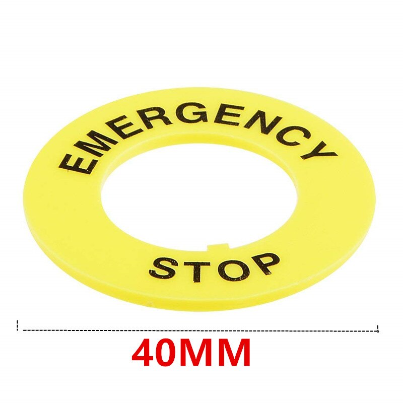 22mm Mushroom Latching Emergency Stop Push Button Switch Red With Waterproof Cover 1NO 1NC: 40mm