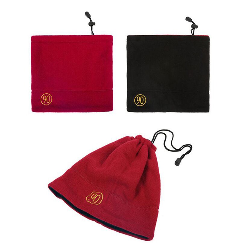 Winter Scarf Warm Cashmere Knit Warmer Neck Scarves Soft Ring Scarf Women Men Beanie Hat Double-sided Wear Snood Cap foulard A4