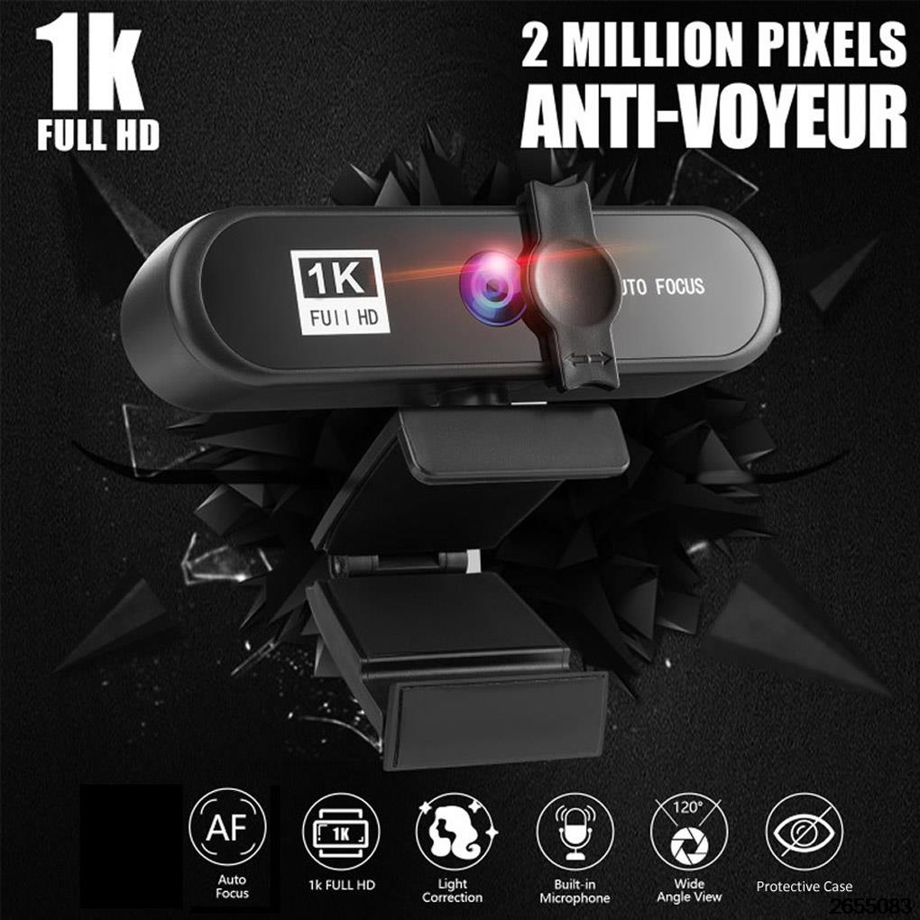 Computer Webcam Autofocus Hd Usb Online Verstelbare Pc Usb Web Camera Laptop Mini Camera 1080P Met Microfoon