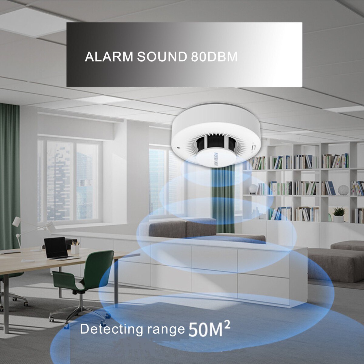 Hikvision Smoke Detector Independent Fire Alarm Home Security System Firefighters Smoke Alarm Fire Protection