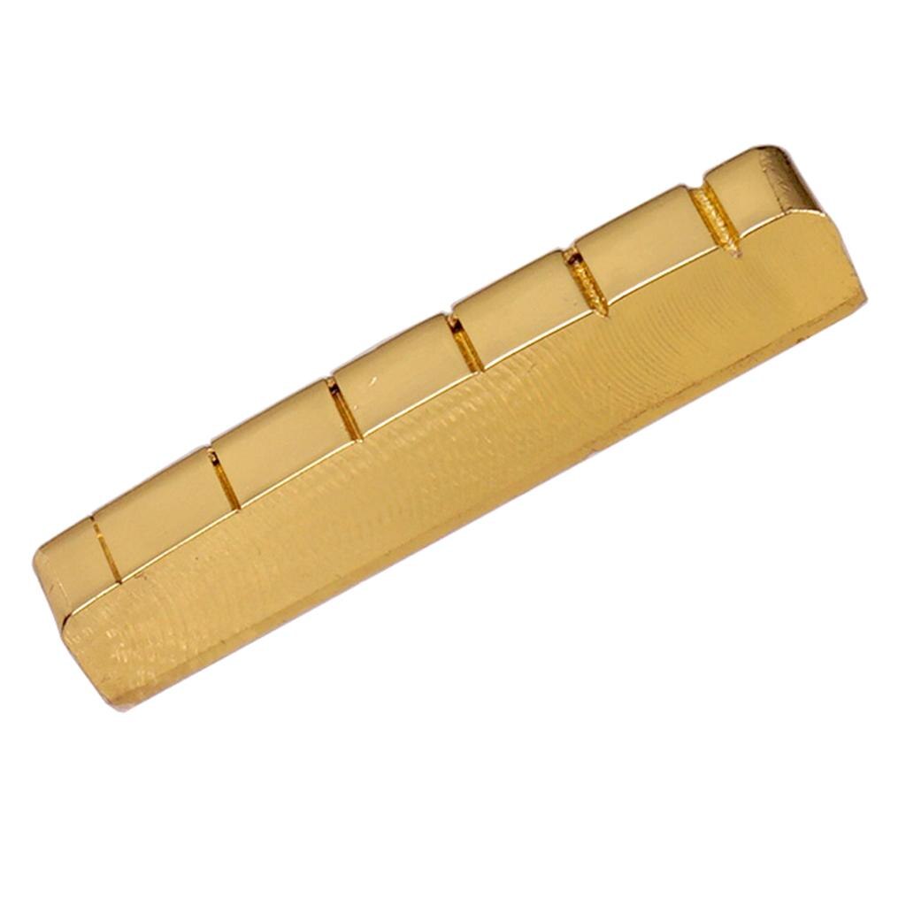 Brass Guitar Nut Exquisite Slotted DIY for Electric Guitars