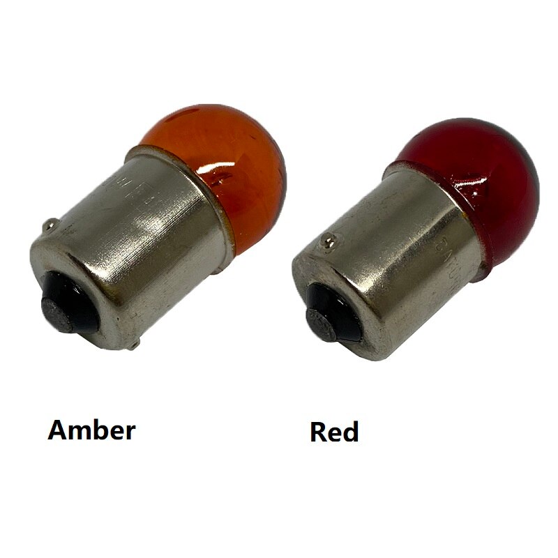 10 stk  g18 12v 10w ba15s 1156 r10w klar glas lampe dreje hale pære auto lastbil indikator halogen lampe