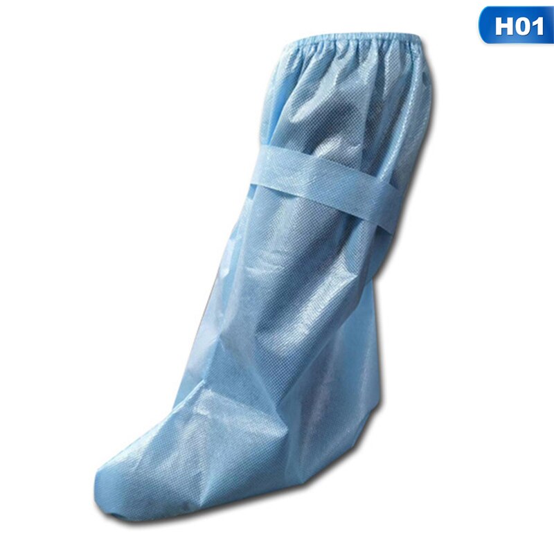 Protective Safety Disposable Non-woven Protection Isolation Shoes Cover Headgear Unisex Anti-Pullution Covers: 1-1 Pairs