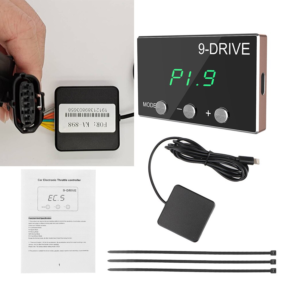 YOSOLO Tuning Parts Accessory Plug Play 9 Drive 5 Modes Racing Accelerator Potent Booster Throttle Response Controller: 898